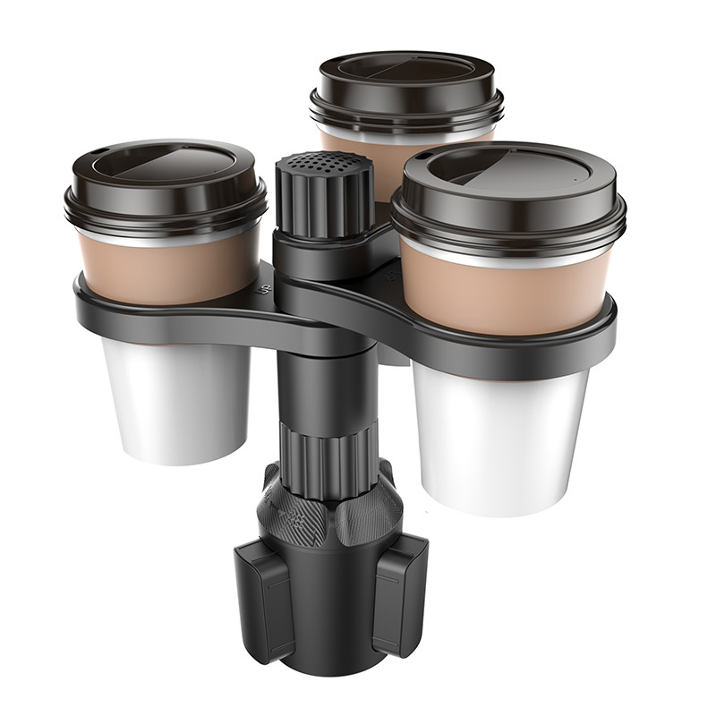 Travel Accessories For Road Trip - 360° Rotatable 3-In-1 Car Cup Holder