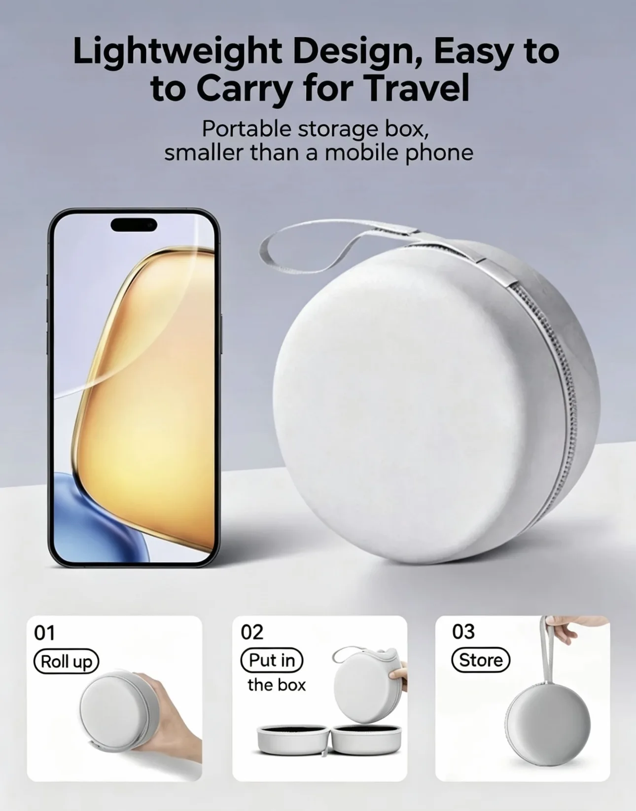 Neck Pillow Memory Foam - U-Shape Comfort Airplane Travel Pillow With