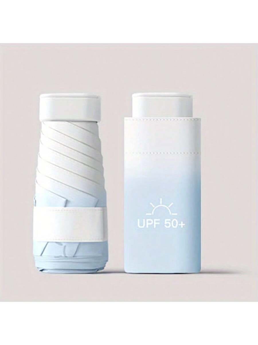 Travel Umbrella Compact - Mini Sunproof 6 Folding Umbrella Sunscreen