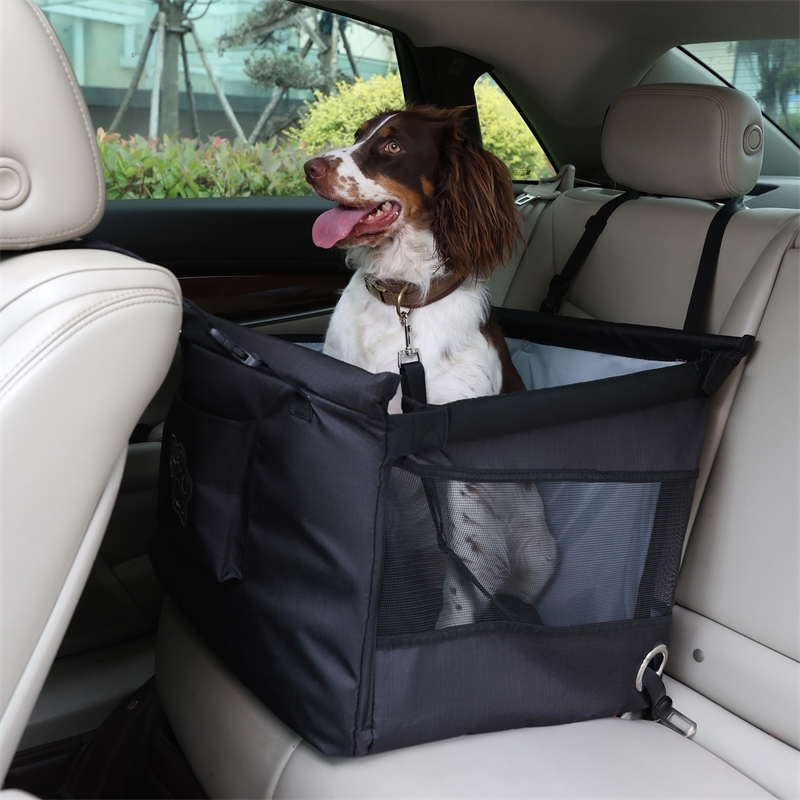 Travel Accessories For Road Trip - Pet Car Carrier Foldable Mesh Dog