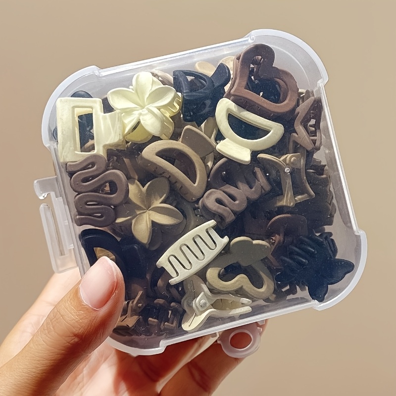Travel Accessories Kit - 5/10/20/30pcs Beige Mixed Pack Small Clips,