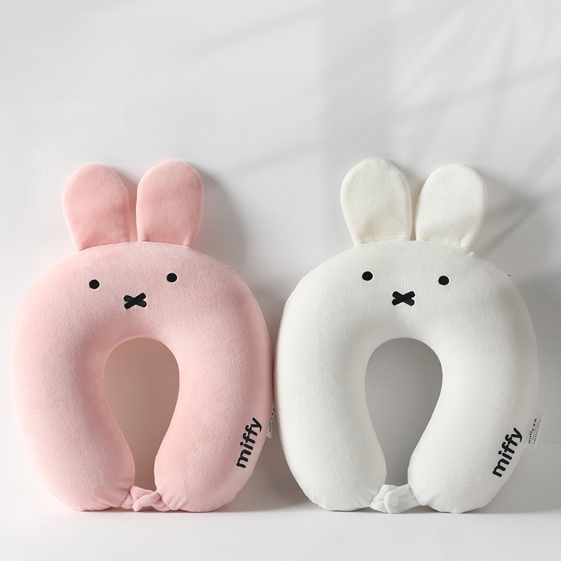 Neck Pillow Memory Foam - Cute Hot Anime Miffy Rabbit Ears