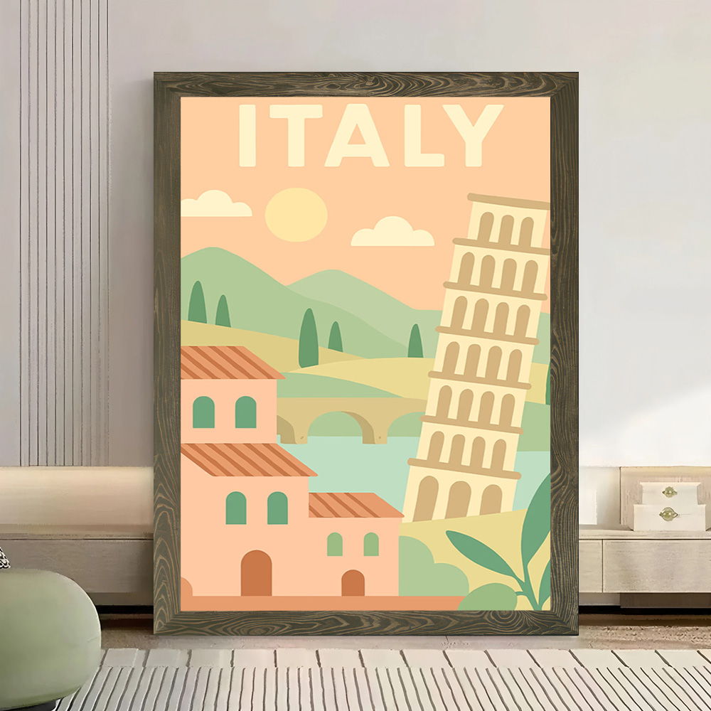 Italy Travel Canvas Wall Arts  - Travel Accessories Italy 评论和价格