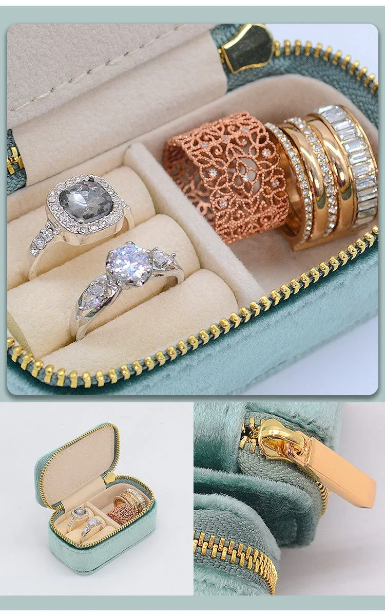 Mini Travel Jewelry Box, Ring  - Travel Jewellery & Accessories Organiser 评论和价格