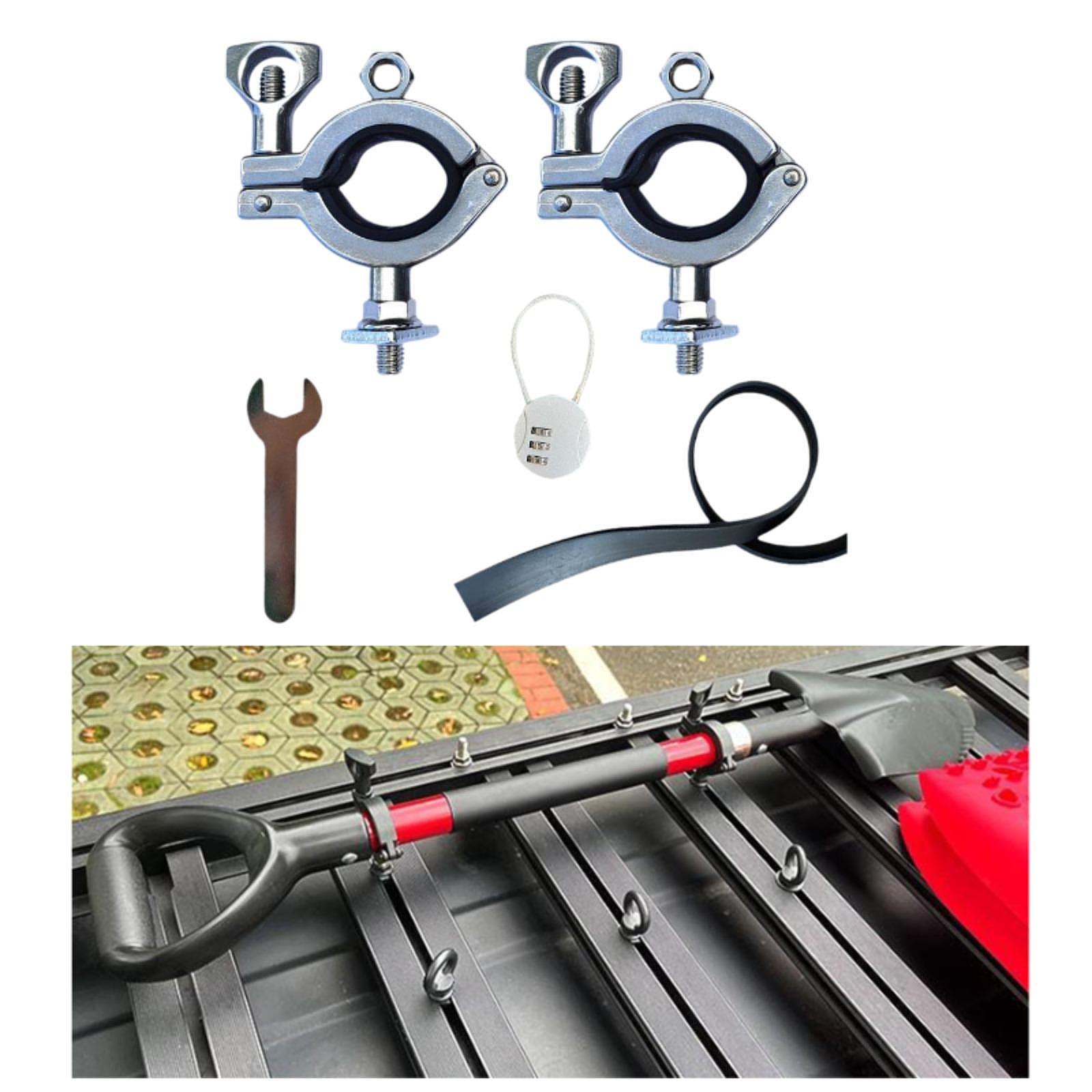 Roof Rack Shovel Mount Stainle - Travel Accessories For Road Trip 评论和价格