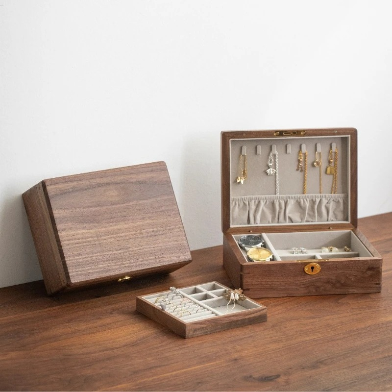 Portable Jewellery Box Solid W - Travel Jewellery & Accessories Organiser 评论和价格