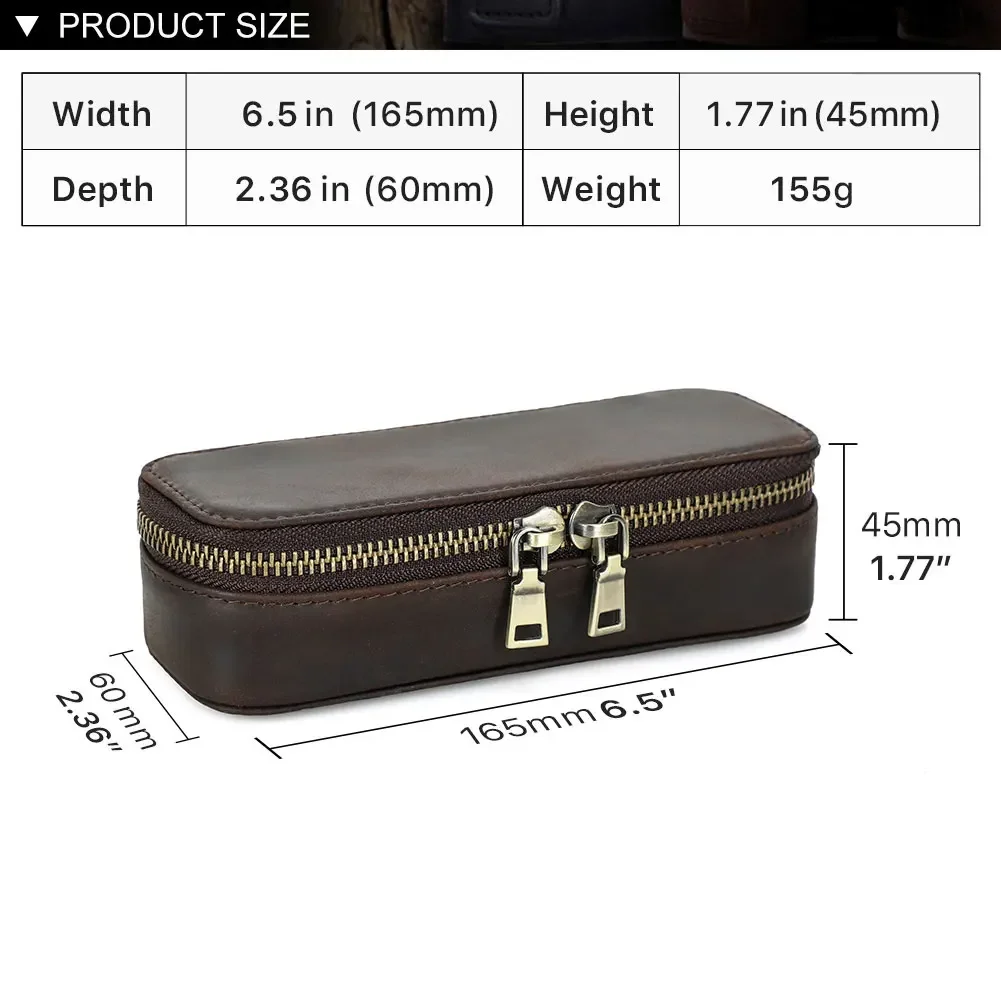 Vintage Genuine Leather Portab - Travel Jewellery & Accessories Organiser 评论和价格