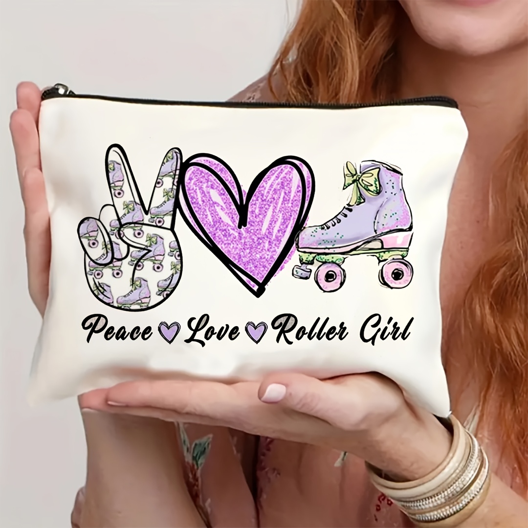 1Pc Peace, Love & Roller Skati - Travel Accessories Toiletries 评论和价格