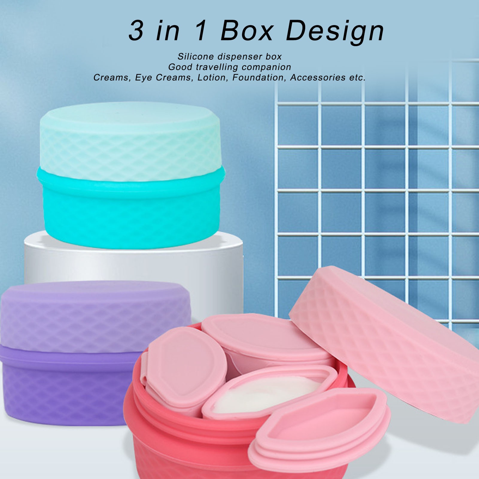 Silicone Makeup Dispenser Jewe - Travel Jewellery & Accessories Organiser 评论和价格
