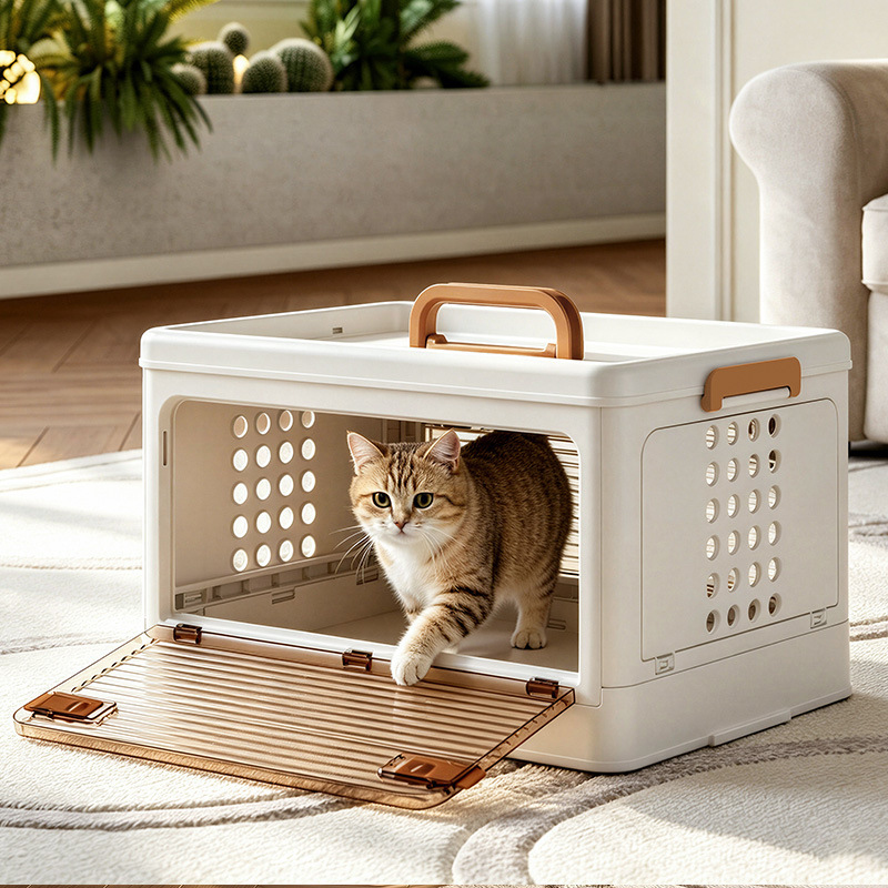 Cat Carrier Portable Foldable  - Travel Accessories For Road Trip 评论和价格