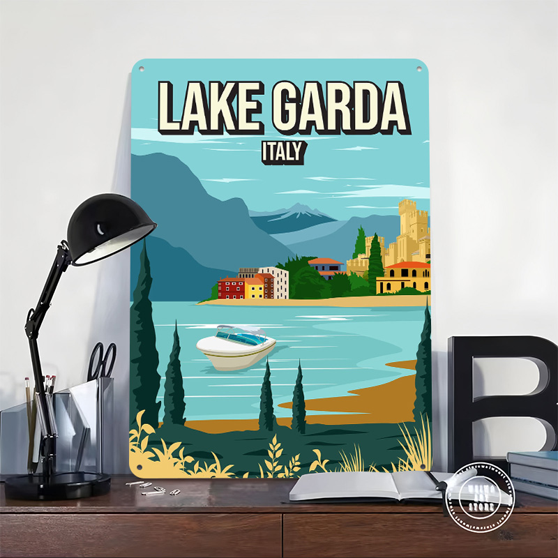 Lake Garda Italy Travel Metal  - Travel Accessories Italy 评论和价格