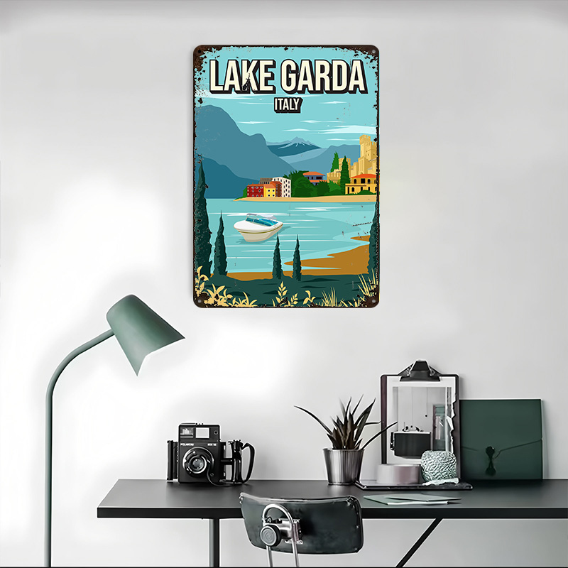 Lake Garda Italy Travel Metal  - Travel Accessories Italy 评论和价格