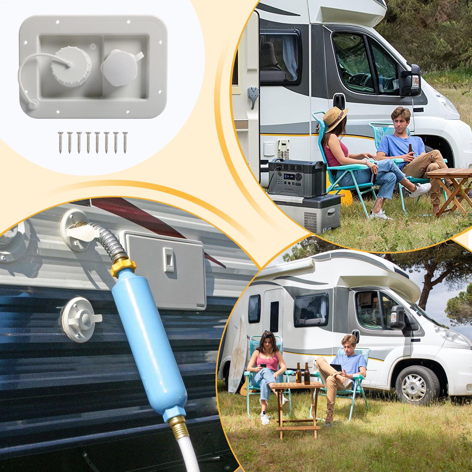 RV City Water Inlet 2-Port Por - Travel Accessories For Road Trip 评论和价格