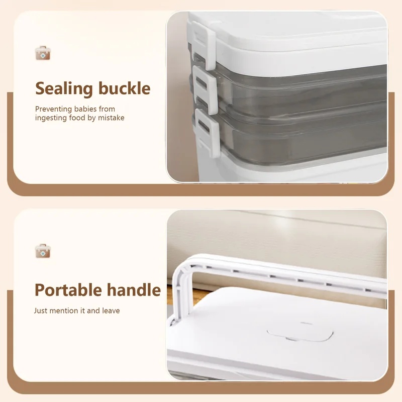 Portable Medicine Box Large Ca - First Aid Travel Kit 评论和价格