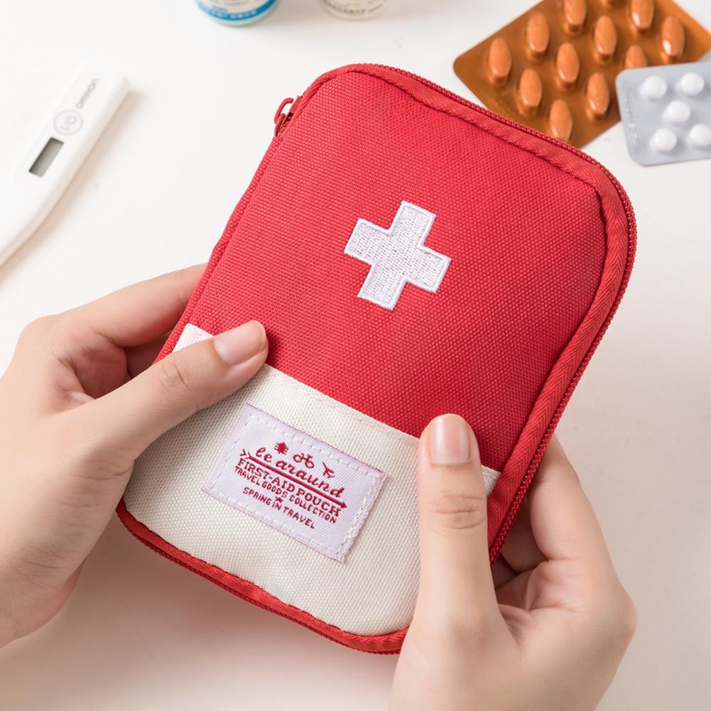 Mini Portable Medicine Bag Tra - First Aid Travel Kit 评论和价格