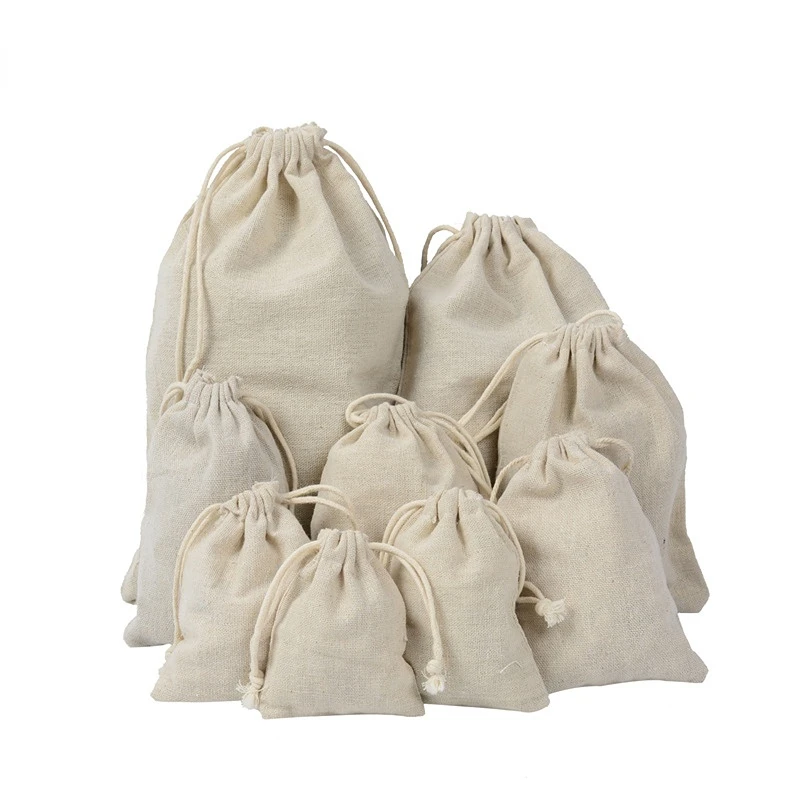 Travel Drawstring Cotton Linen - Travel Jewellery & Accessories Organiser 评论和价格