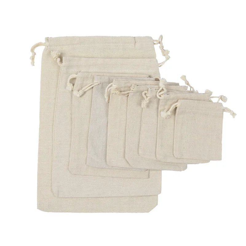 Travel Drawstring Cotton Linen - Travel Jewellery & Accessories Organiser 评论和价格
