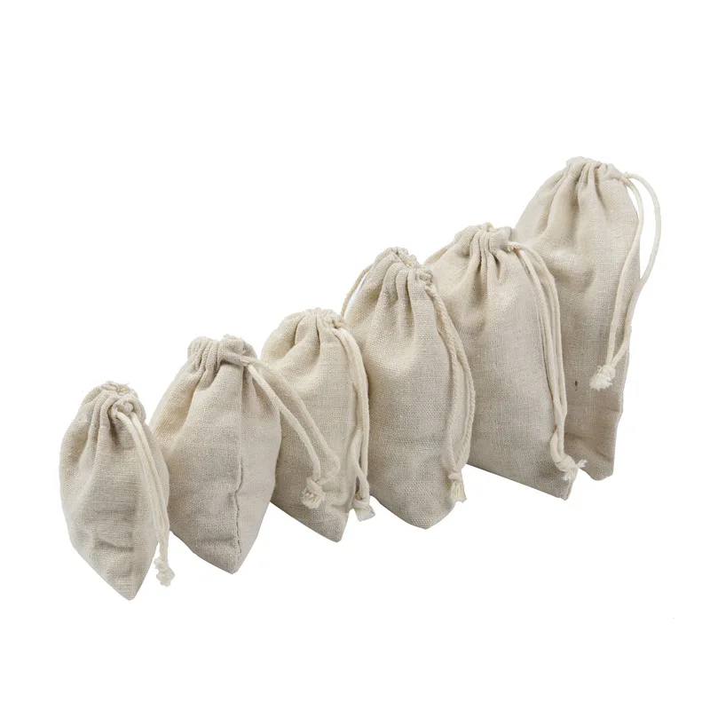 Travel Drawstring Cotton Linen - Travel Jewellery & Accessories Organiser 评论和价格