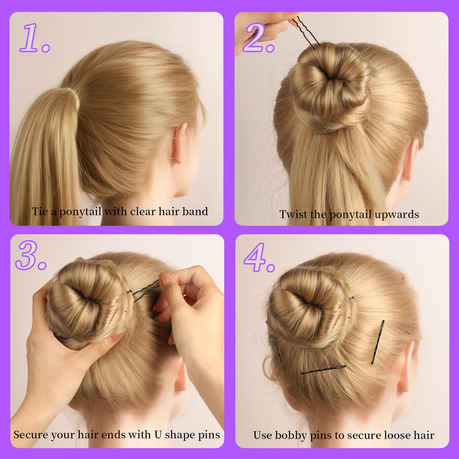 Hair Clip Set 4 Pcs/6 Pcs Natu - Travel Accessories With Toddler 评论和价格