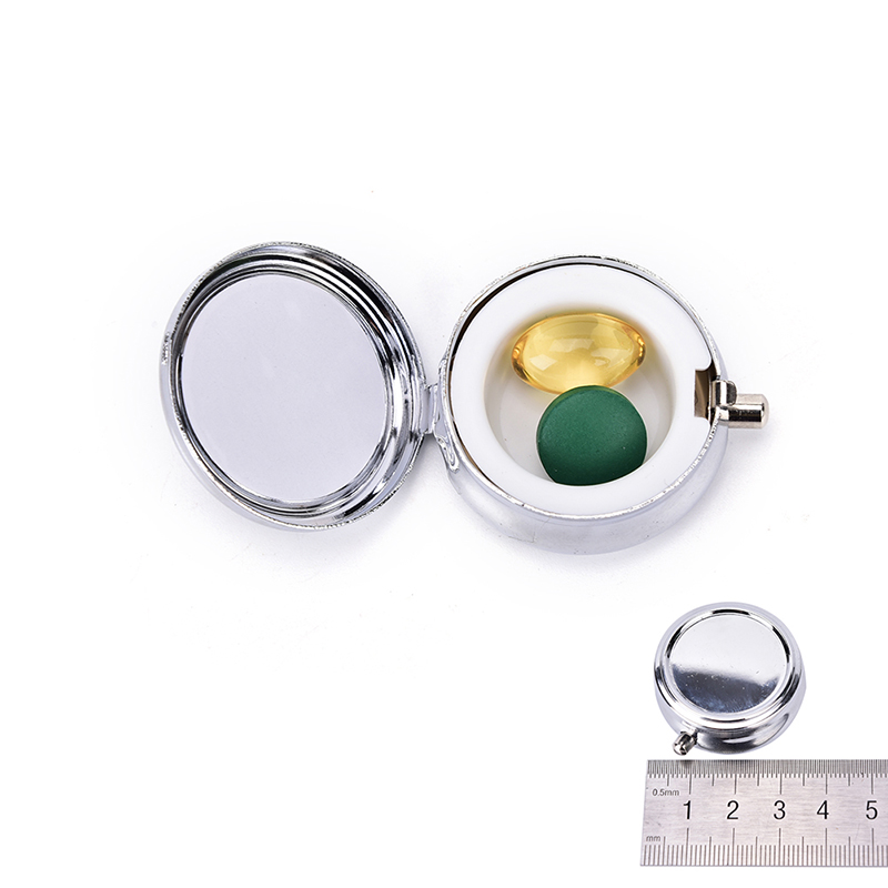 Travel Metal Pill Box Medicine - Travel Jewellery & Accessories Organiser 评论和价格