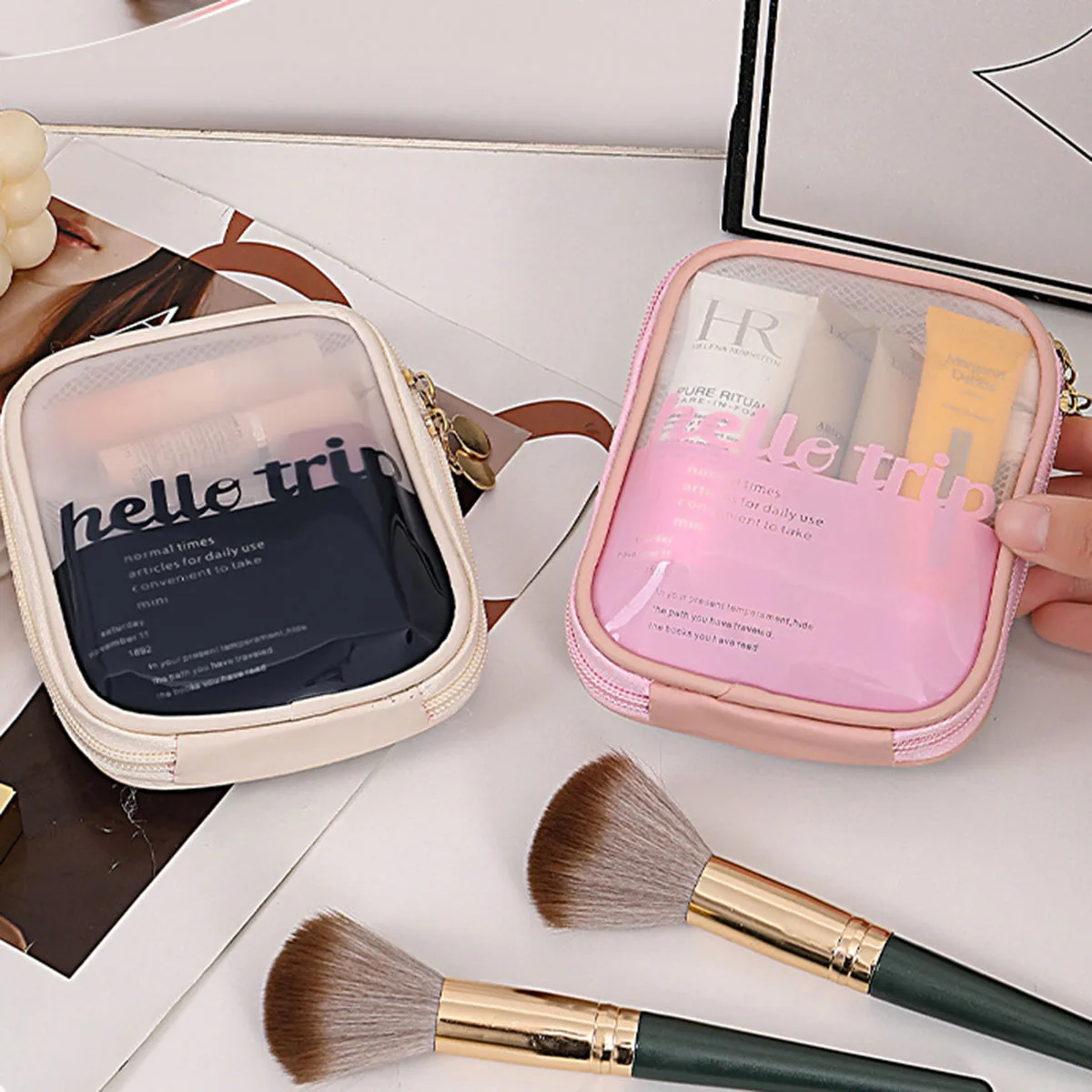 Transparent Portable Cosmetic  - Travel Accessories Toiletries 评论和价格