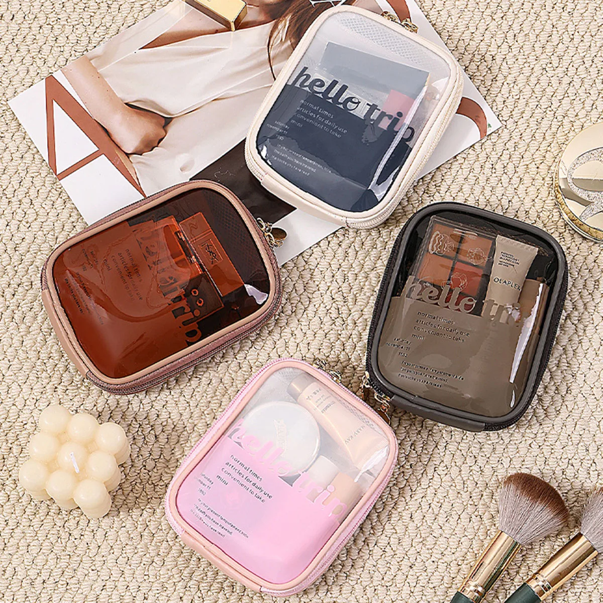 Transparent Portable Cosmetic  - Travel Accessories Toiletries 评论和价格