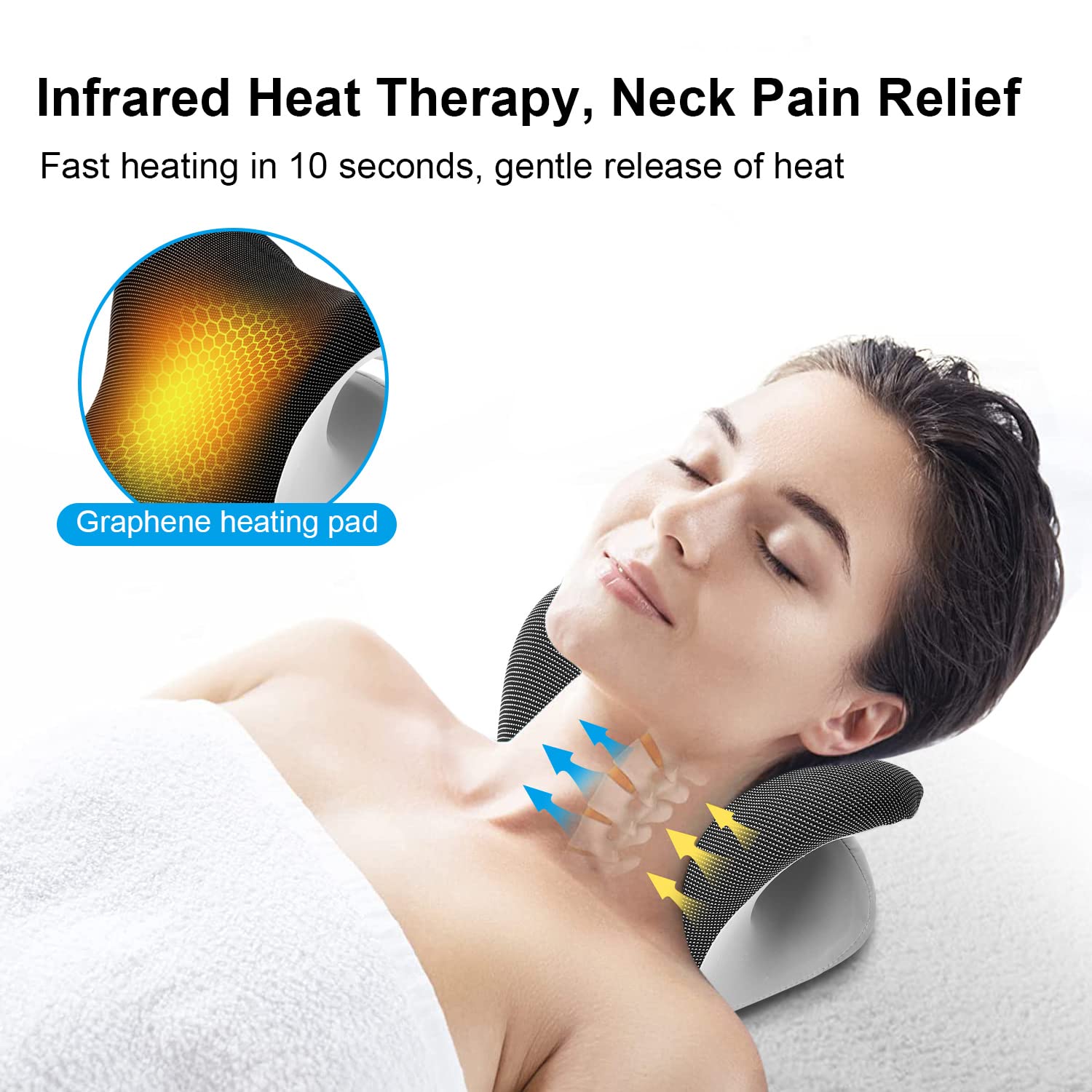 Heated Neck Stretcher Therapy  - Neck Pillow Memory Foam 评论和价格