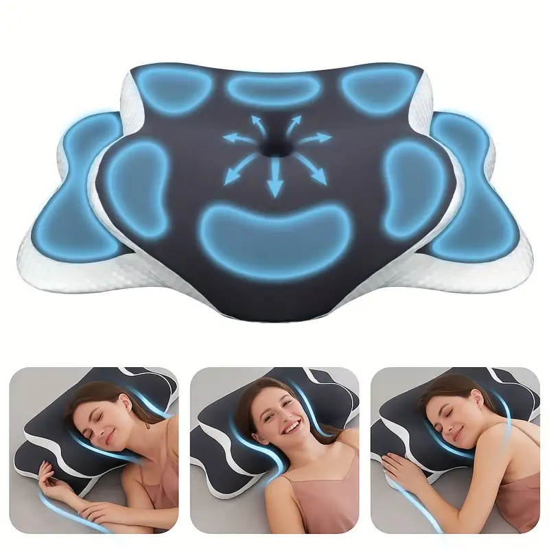 Ergonomic Memory Foam Butterfl - Neck Pillow Memory Foam 评论和价格