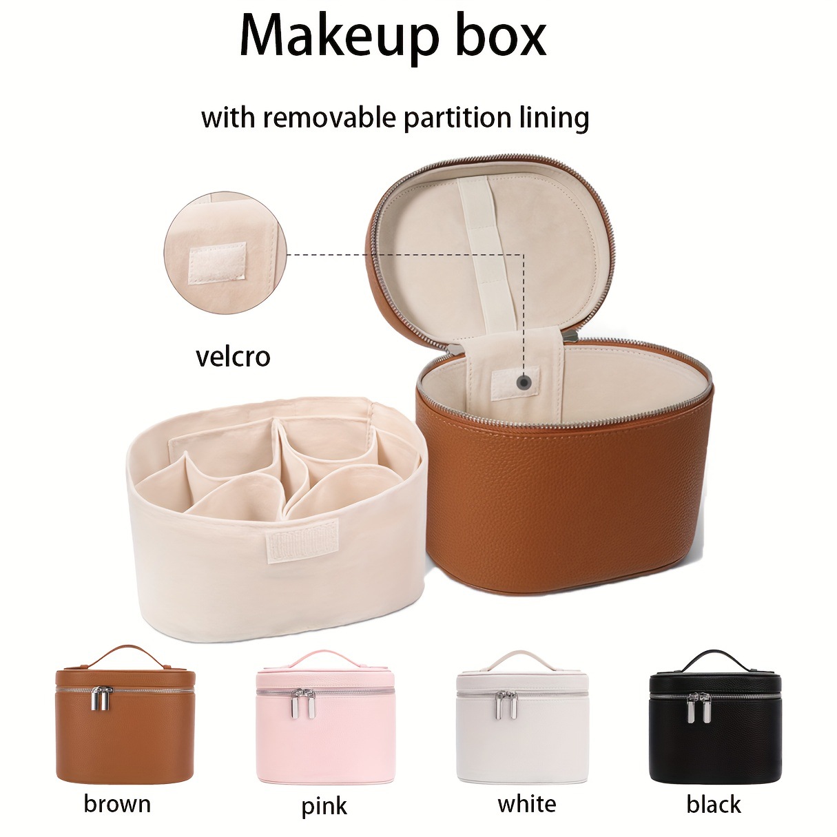 Large Capacity PU Leather Make - Travel Accessories Toiletries 评论和价格