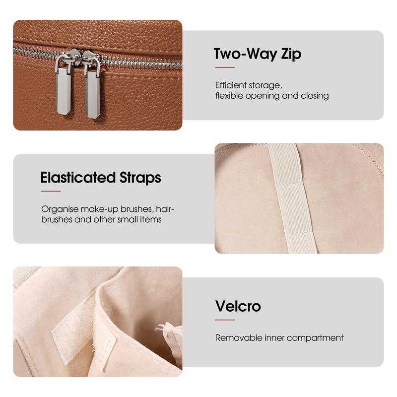 Large Capacity PU Leather Make - Travel Accessories Toiletries 评论和价格