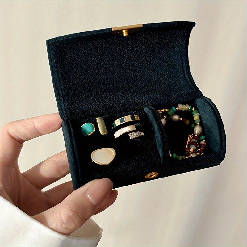 Luxury Velvet Jewellery Storag - Travel Jewellery & Accessories Organiser 评论和价格