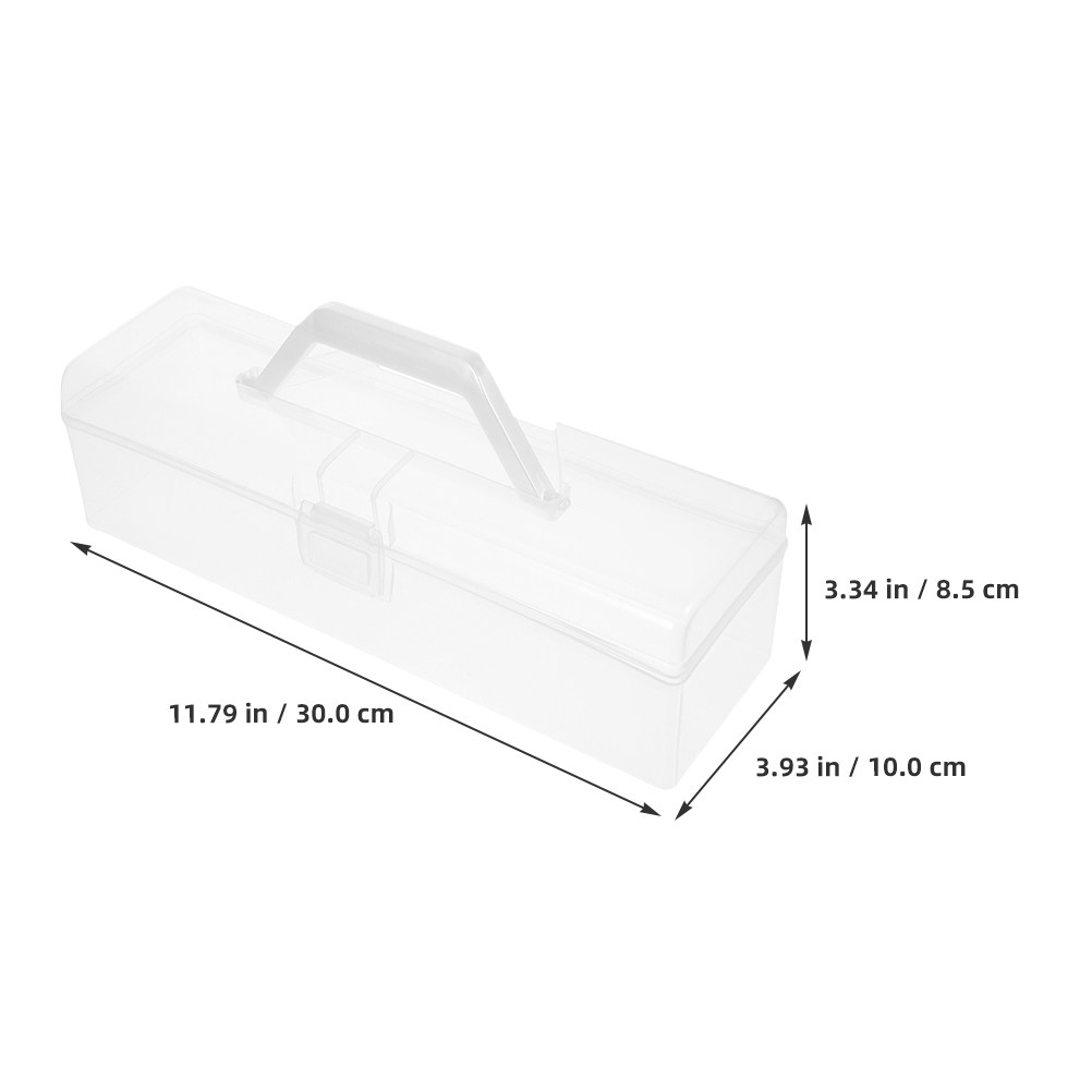2Pcs Clear Plastic School Box  - Travel Accessories To Sew 评论和价格